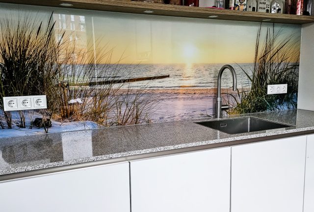 Keuken achterwand met fotoprint natuur in oosterhout